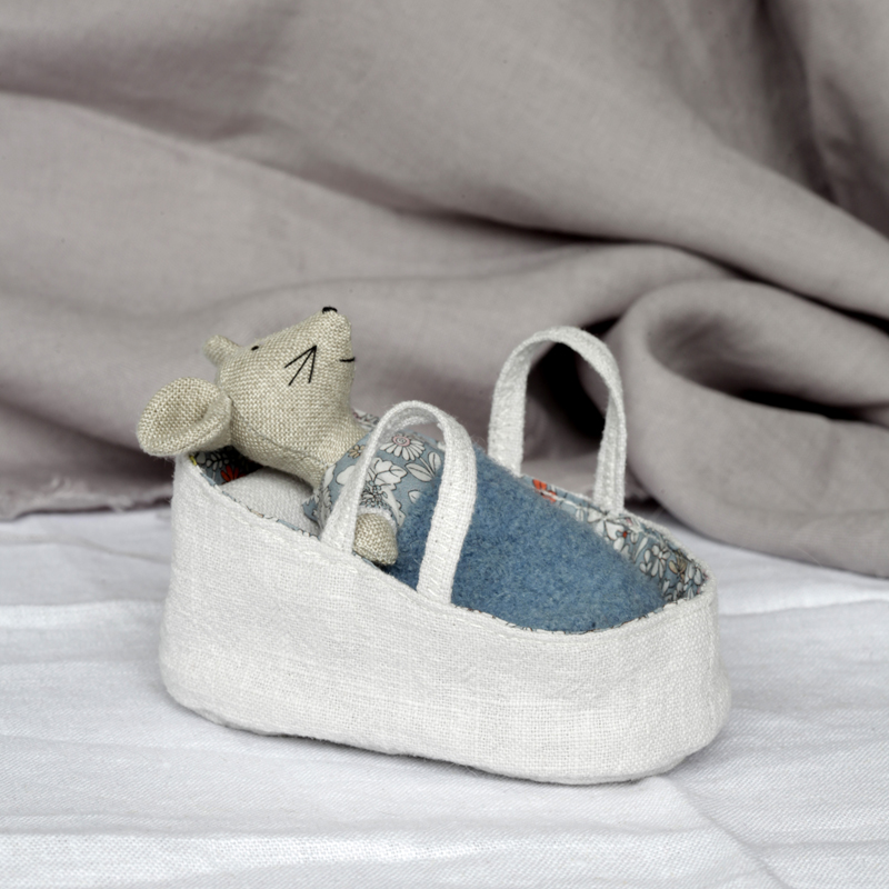 Featured image for “Elsa Mouse sleeps in a carrier”